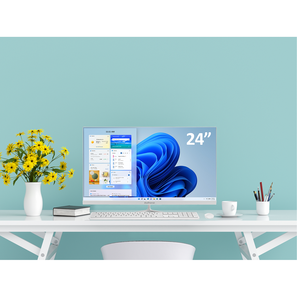 Ordinateur Tout-en-un 24'' KINPOWER TEU24144 i5-14400 - 32Go RAM - 1TB SSD Nvme - Wifi 6E - Bluetooth 5.2 - Win11 Pro