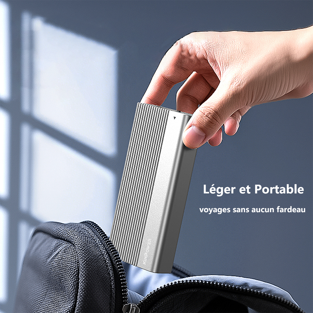 Boîtier externe pour SSD M.2 Nvme M Key USB C Thunderbolt 4 40Gbps