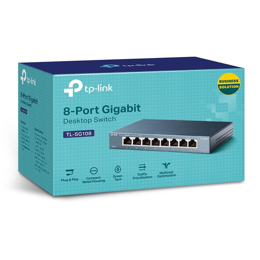 TP-Link TL-SG108 Switch de bureau 8 ports Gigabit 10/100/1000 Mbps