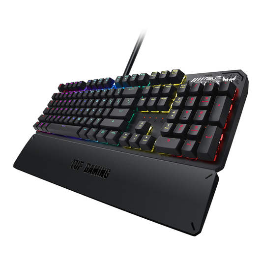 Clavier Azerty Gaming Asus TUF Gaming K3 RGB pour ordinateur de bureau avec fil USB