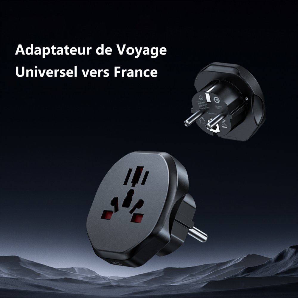 Adaptateur de Voyage Prises Internationnal vers France