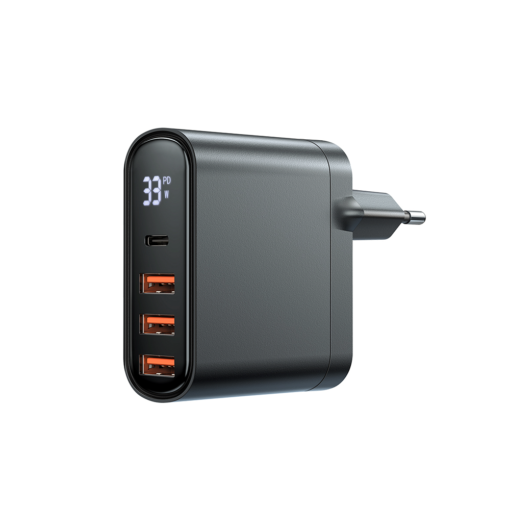 Chargeur Prise Secteur Charge Rapide 4 ports USB PD et QC 4.5A 33W