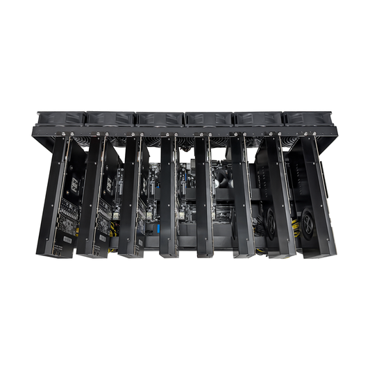 Rig Minage Plateforme Ouverte Avec 8 GPU RTX 3090 - 8G Ram - 500G SSD - 5200W - 6 Fan