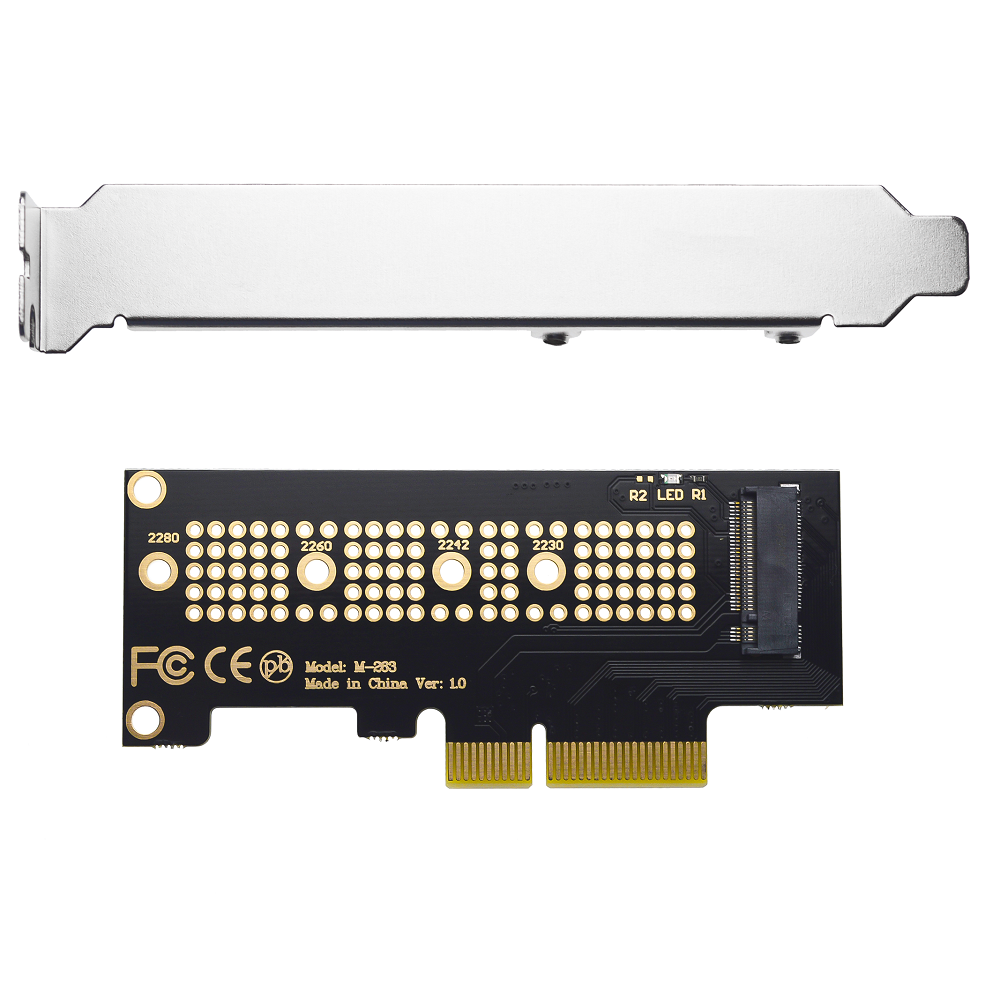 Caddy Carte PCI Express 4x Supporte SSD M.2 NVME Format M KEY