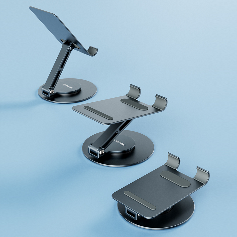 Support bureau de téléphone pivotant réglable portable Rotation à 360°