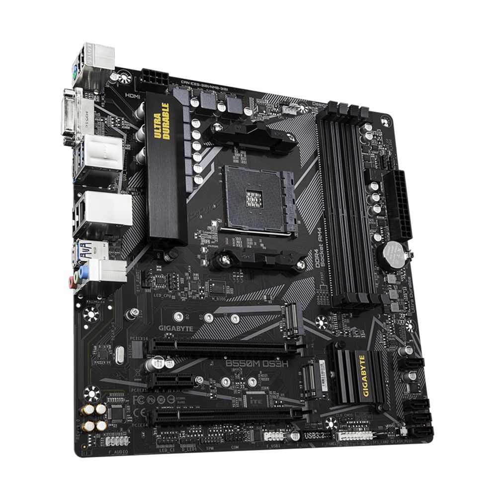 Carte Mère GIGABYTE B550M DS3H Pour Socket AMD AM4