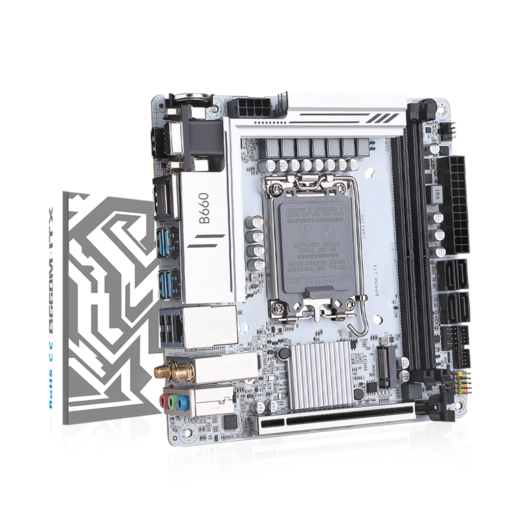 Carte Mère B660M-ITX D4 Wifi 6E Pour Intel Socket LGA1700