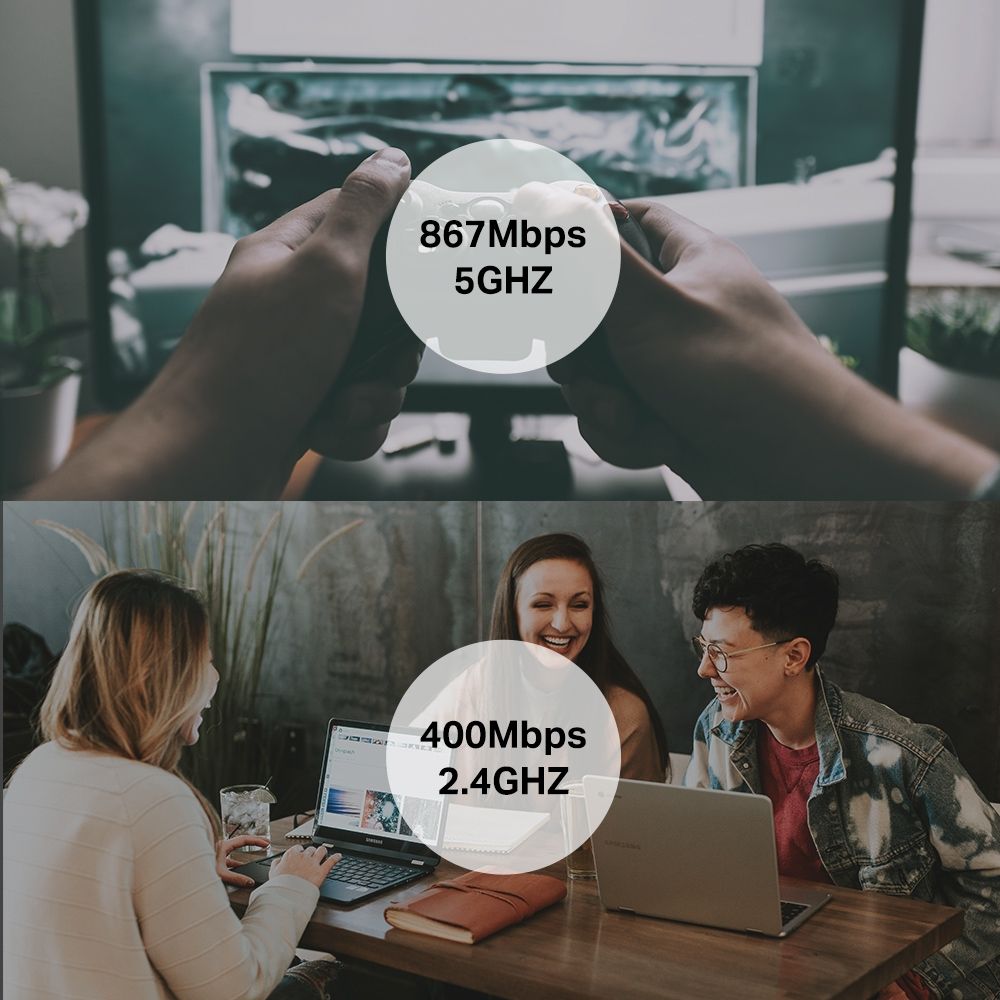 TP-Link Archer T3U Mini Adaptateur WiFi AC1300 MU-MIMO USB 400 Mbit/s - 2,4 GHz 867 Mbit/s - 5 GHz