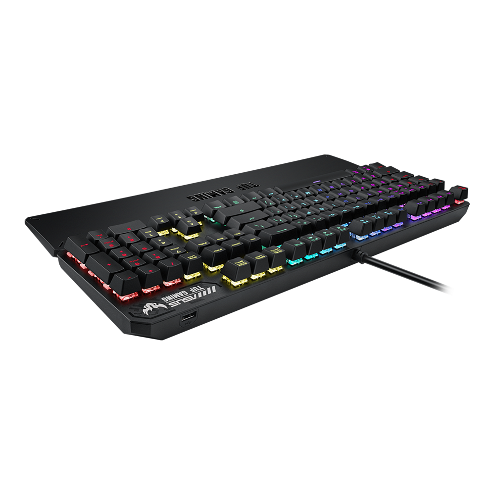 Clavier Azerty Gaming Asus TUF Gaming K3 RGB pour ordinateur de bureau avec fil USB