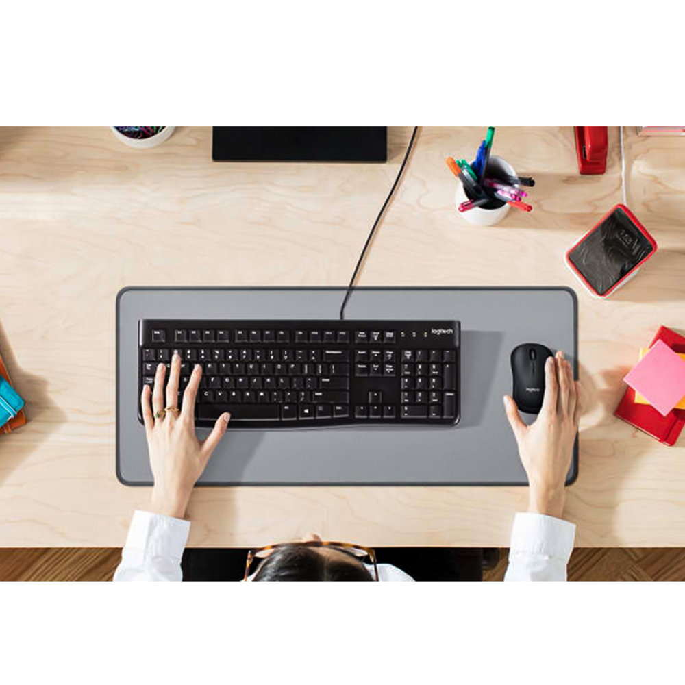 Clavier Azerty Logitech K120 pour ordinateur de bureau avec fil USB