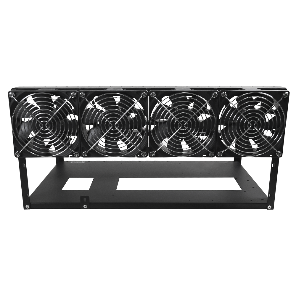 Cadre Rig Mining Ouvert Support 6 GPU Pour l'extraction Crypto Monnaie