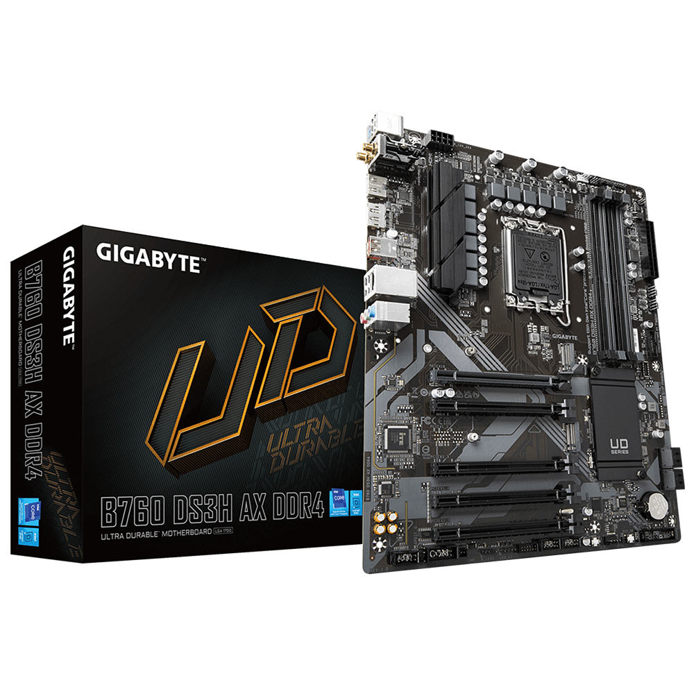 Carte Mère GIGABYTE B760 DS3H AX DDR4 Pour Intel Socket LGA1700