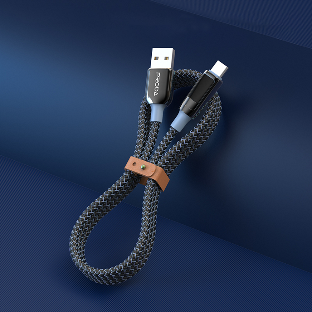 Câble USB Charge Rapide Type C Mâle vers USB A Mâle 5V-6A 30W QC 1.2M