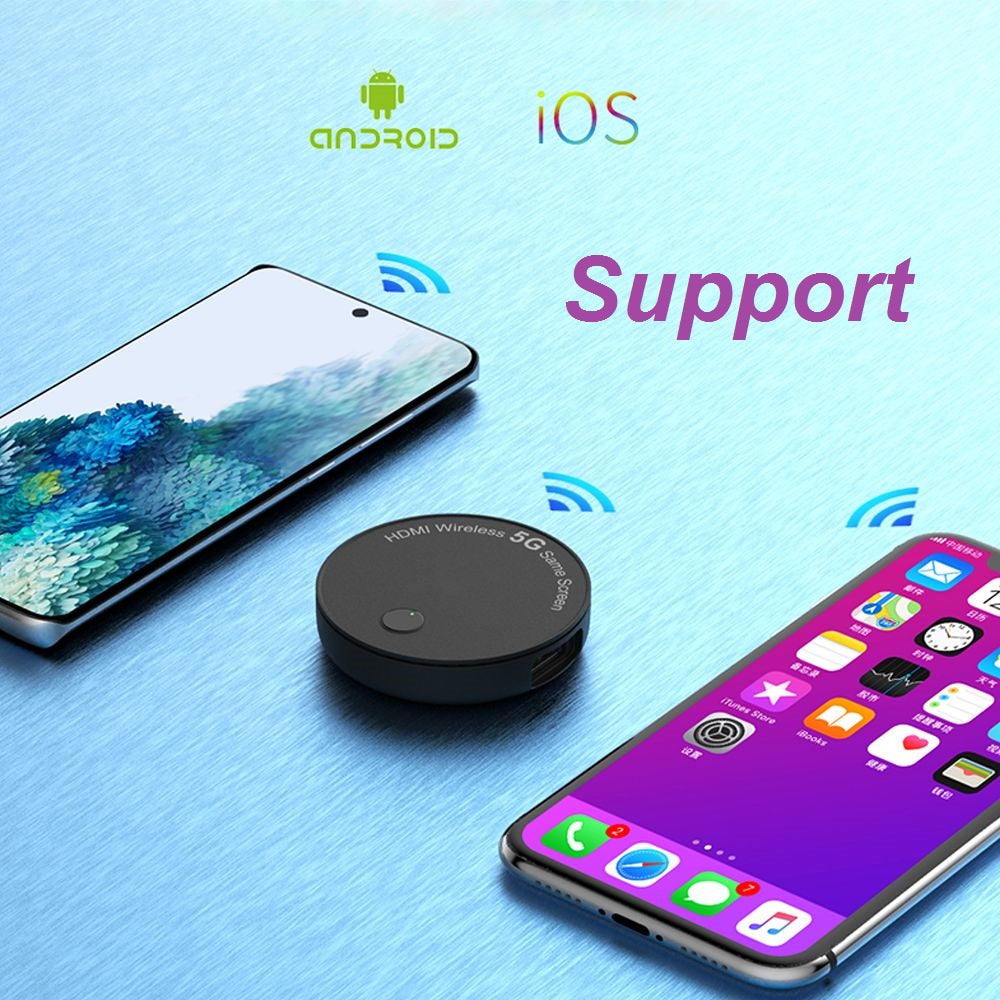 Récepteur d'affichage Dongle HDMI 5G Full HD 1080P 2 en 1