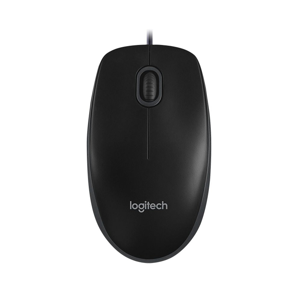 Souris Optique Logitech B100 pour ordinateur de bureau avec fil USB 2.0
