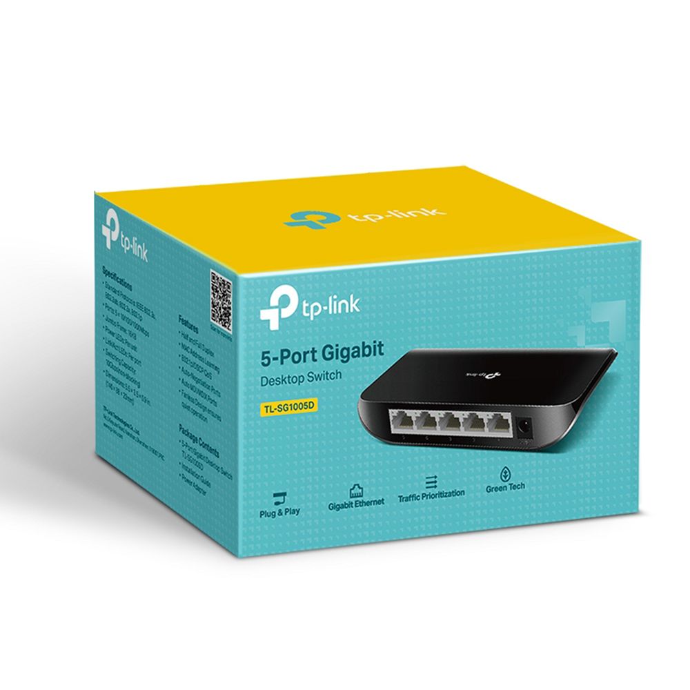 TP-Link TL-SG1005D Switch de bureau 5 ports Gigabit 10/100/1000 Mbps