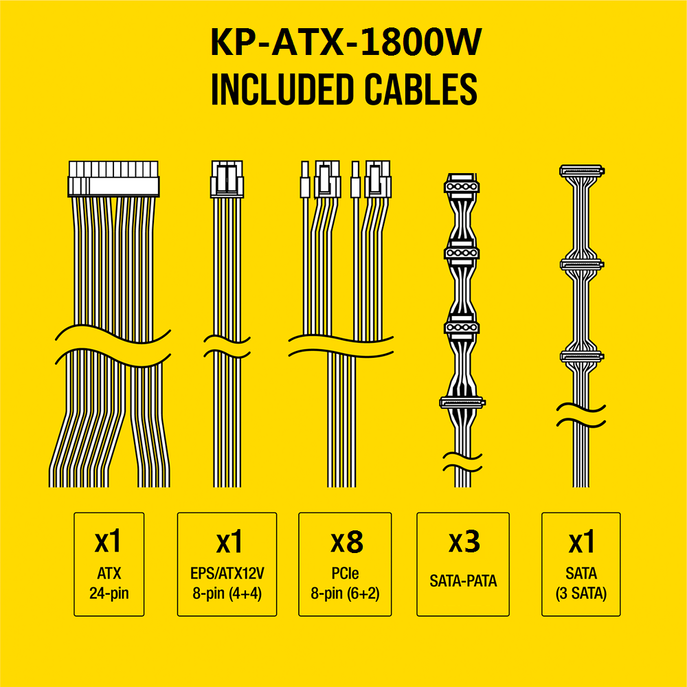 Alimentation Rig Minage ATX 1800W 90 Plus Platinum