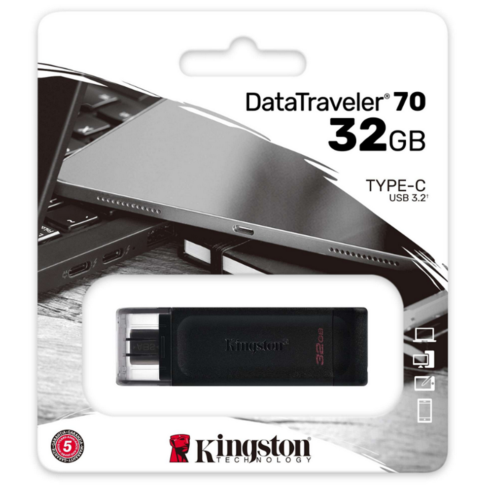 Kingston Clé USB Type C 3.2 DataTraveler 70 32Go