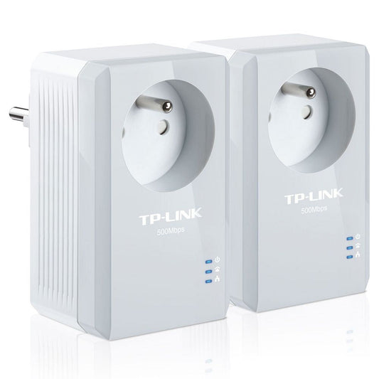TP-Link TL-PA4015PKIT Kit de 2 CPL AV 600 Mbps avec prise intégrée