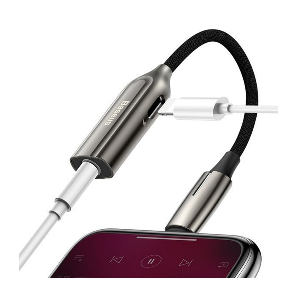 Baseus Adaptateur convertisseur Lightning vers Audio Jack 3.5mm + Lightning PD