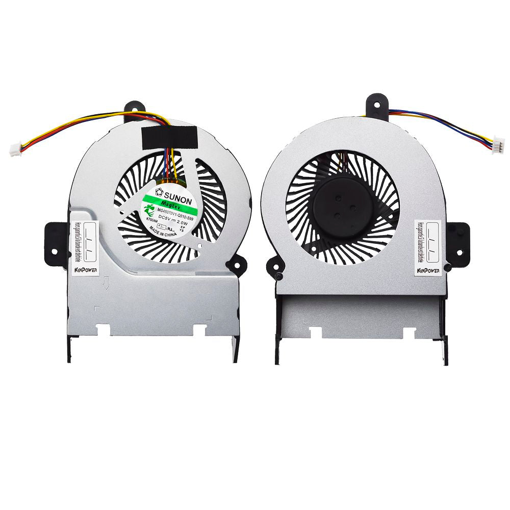 Ventilateur de CPU Fan 4Pin pour Asus X55A X55C X55MJ X55SR X55U X55V X55VD