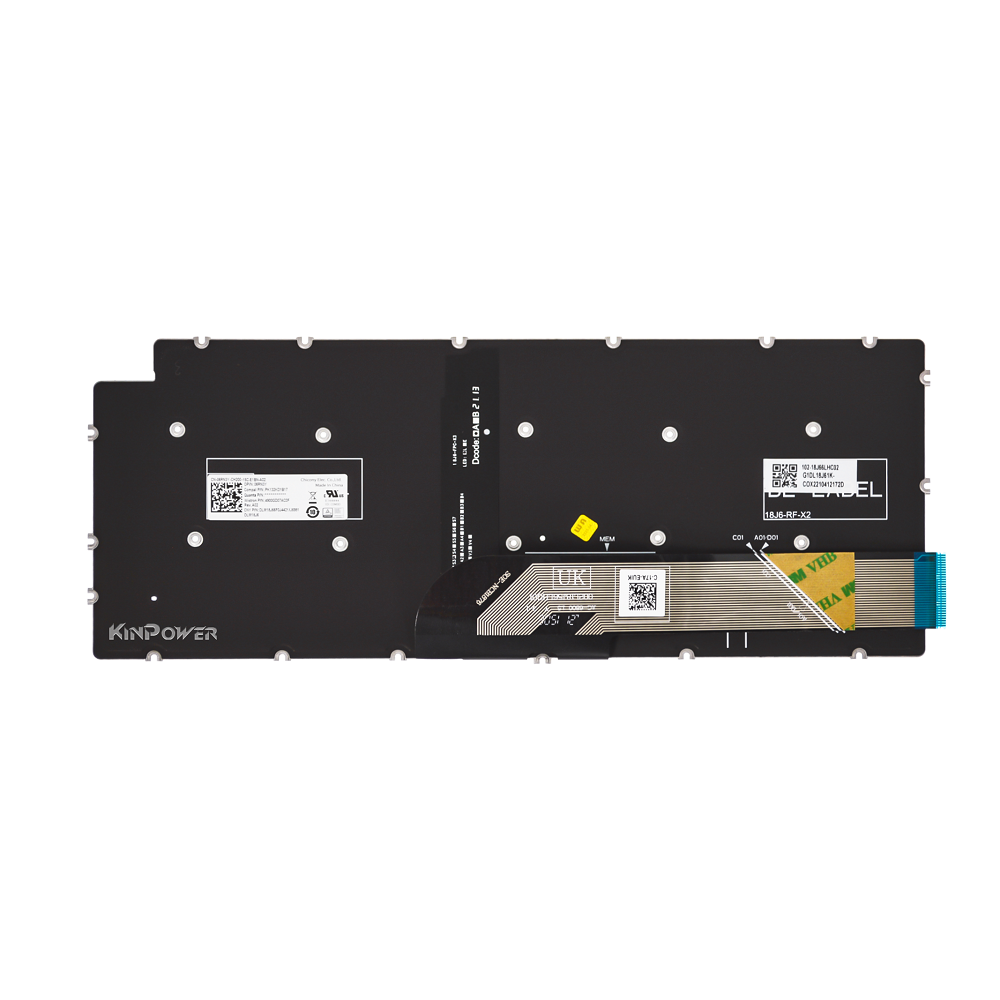 Clavier Azerty Français Pour Dell Inspion 14 5401 Rétro-éclairage