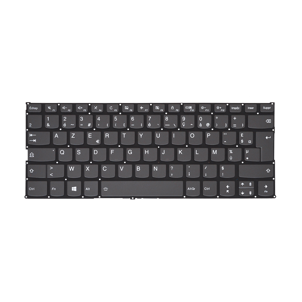 Clavier Azerty Français Compatible avec Lenovo Flex 14IML 14IWL 14API Rétro-éclairage
