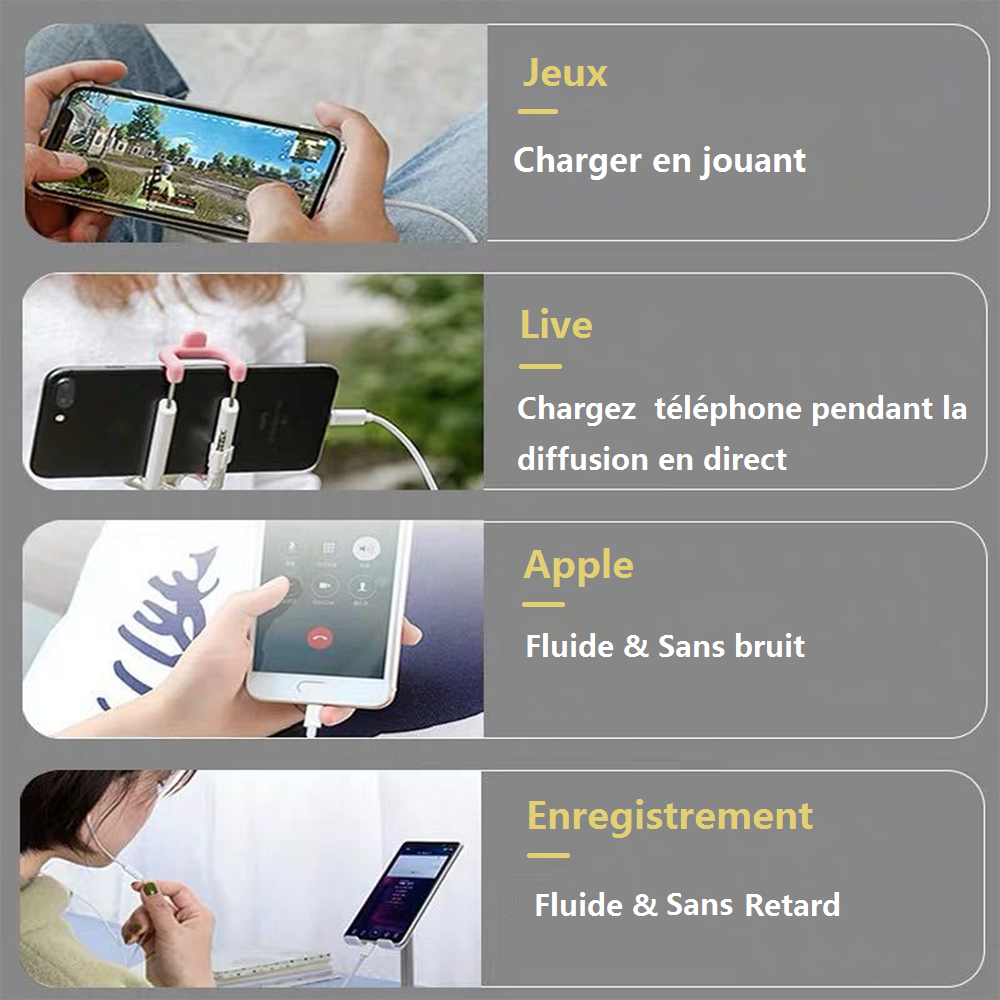 Adaptateur convertisseur de carte son d'émission en direct pour Smartphone