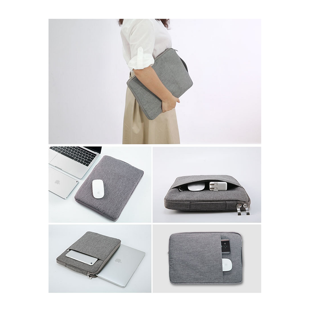 Housse doublure douce résistant à l'humidité pour Ordinateur Portable 11.6 13.3 15.6 pouces avec Poignée