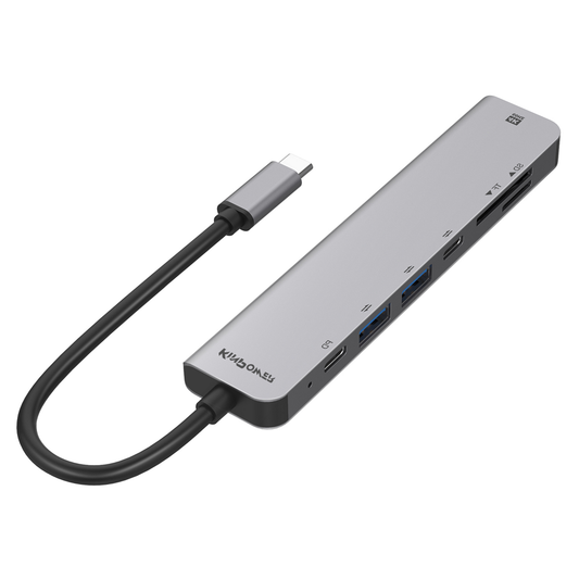 Adaptateur Concentrateur Type C vers HDMI 4K,USB3.0,Lecteur SD/TF,Type C Data/PD 5 en 1