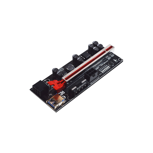 Lot de 6 Cartes Riser PCI-Express VER010S 16x à 1x Extension Graphique Dual-6pin Molex