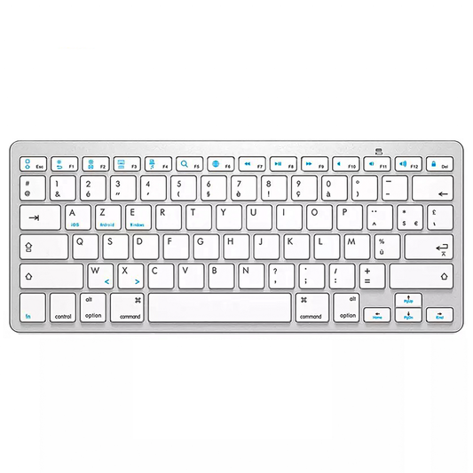 Clavier Azerty Kinpower WB-8022 Bluetooth Design Touch ultra-slim sans fil pour Mac Windows Android