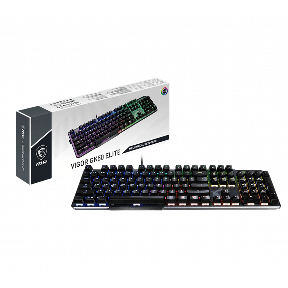 Clavier Mécanique Azerty Gaming MSI Vigor GK50 Elite avec fil USB