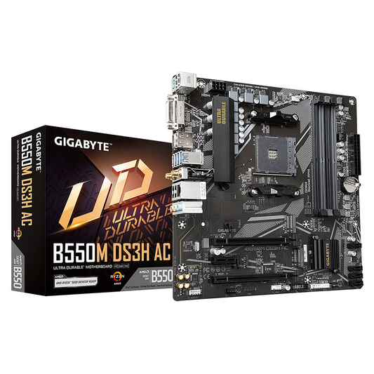 Carte Mère GIGABYTE B550M DS3H AC Pour Socket AMD AM4