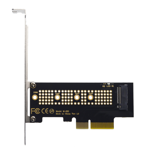 Caddy Carte PCI Express 4x Supporte SSD M.2 NVME Format M KEY