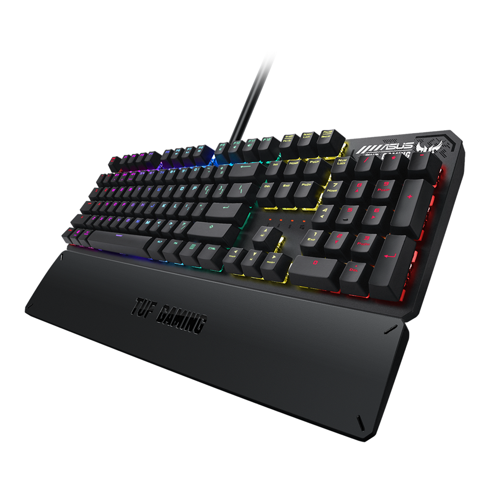 Clavier Azerty Gaming Asus TUF Gaming K3 RGB  pour ordinateur de bureau avec fil USB