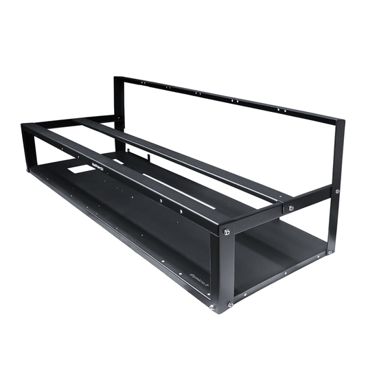 Cadre Rig Mining Ouvert Support 12 GPU Sans Ventilateur Pour l'extraction Crypto Monnaie