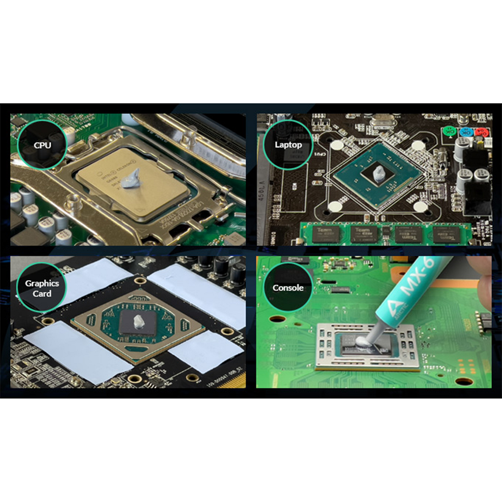 Pâte Thermique Arctic MX-6 pour dissipateur Thermique CPU GPU et Chipset 4g