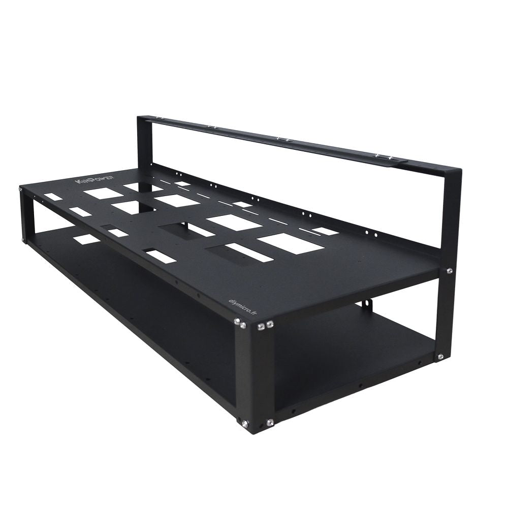 Cadre Rig Mining Ouvert Support 8 GPU Sans Ventilateur Pour l'extraction Crypto Monnaie