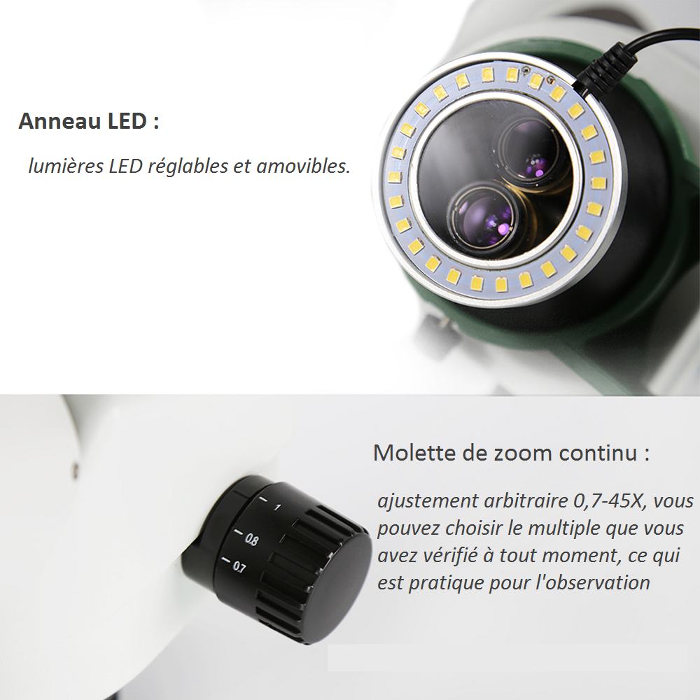 BST-X6 Caméra de microscope trinoculaire pour réparer la carte mère