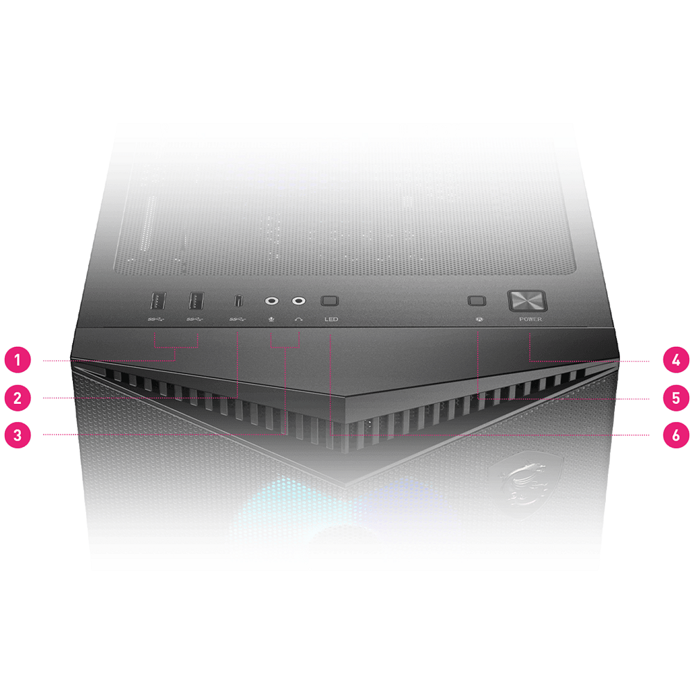 Châssis Moyen Tour MSI MAG Gungnir 300R Airflow