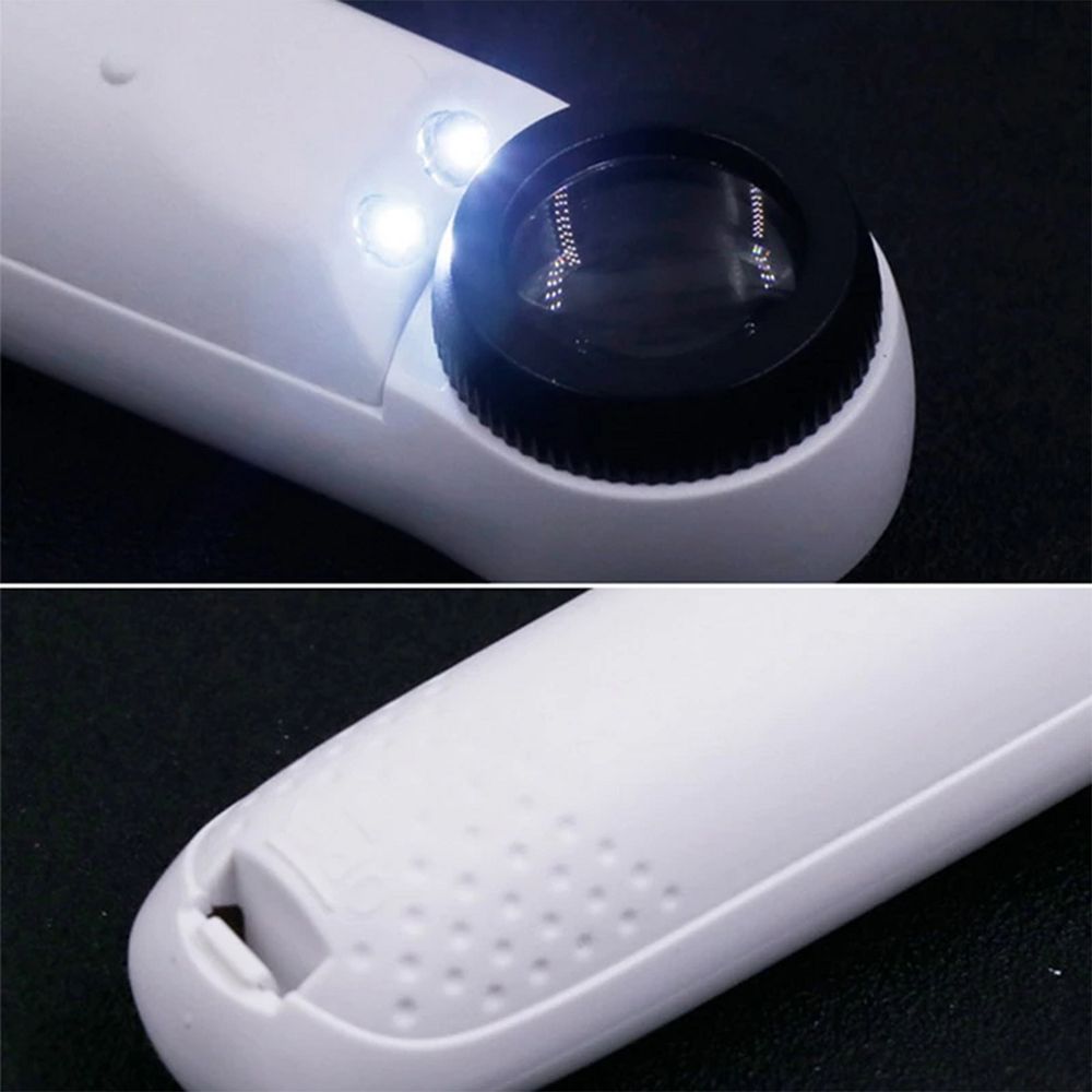MG6B-1B Loupe à main LED 40 fois éclairage HD