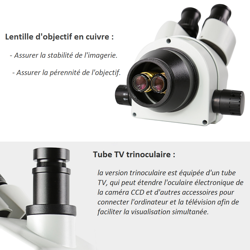 BST-X6 Caméra de microscope trinoculaire pour réparer la carte mère