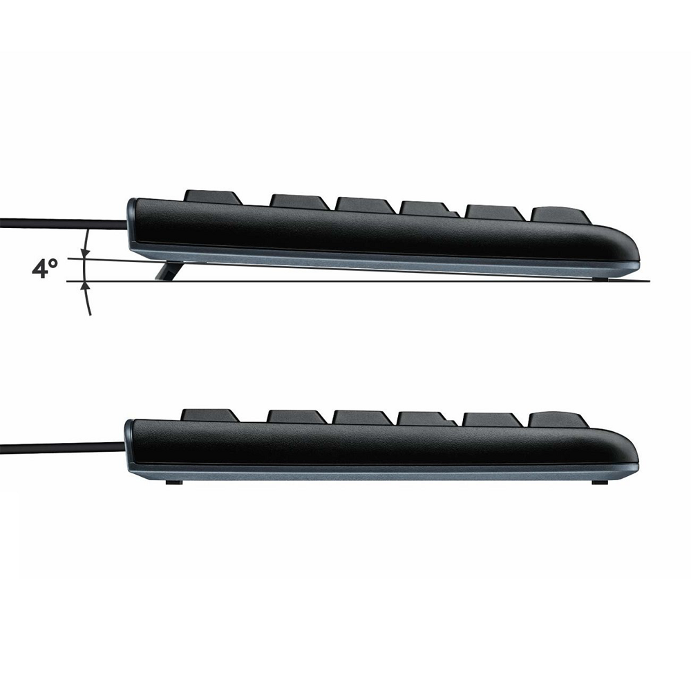 Clavier Azerty Logitech K120 pour ordinateur de bureau avec fil USB