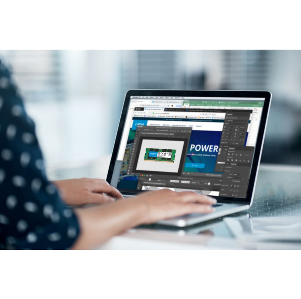 Mémoire So-Dim Crucial 16GB DDR4 3200MHz CL22 1.2v