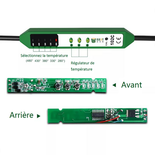BST-102C Fer à souder 60W-90W réglable à température sans plomb