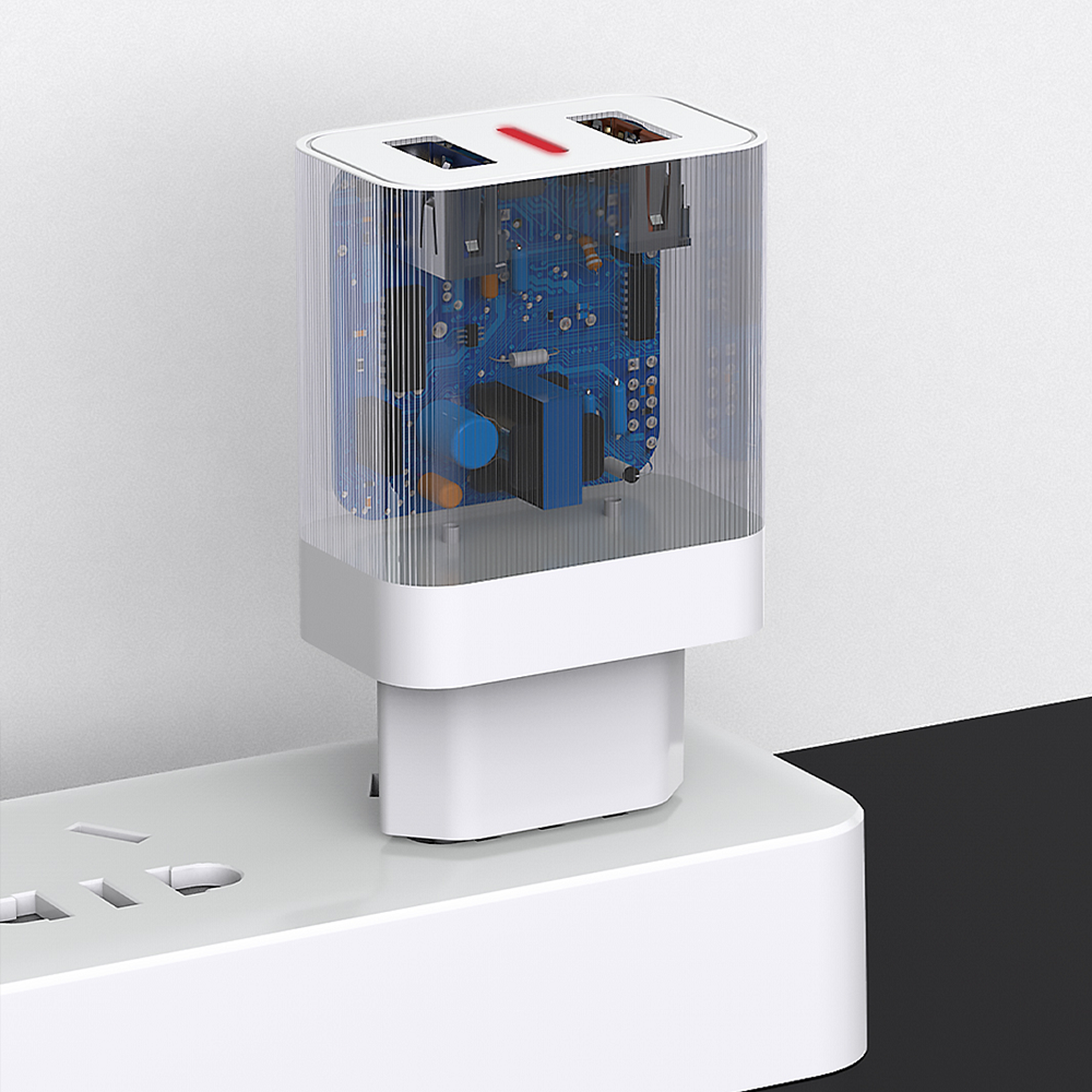 Kit Chargeur Prise Secteur USB C Charge Rapide USB A 2.4A 12W