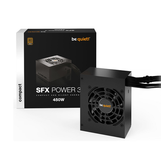 Alimentation SFX  Be quiet SFX3-450W 80Plus Bronze Pour Ordinateurs de Bureau