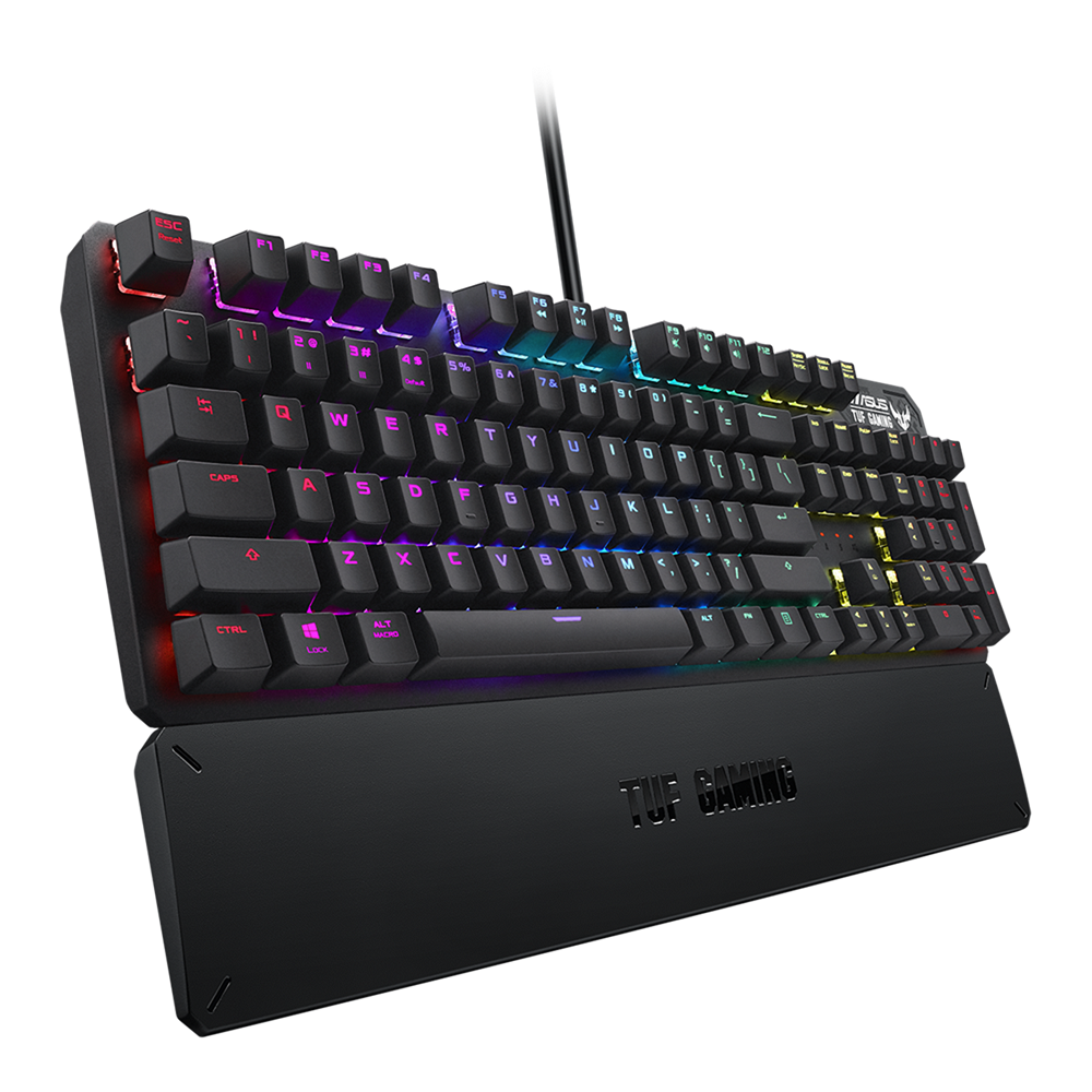 Clavier Azerty Gaming Asus TUF Gaming K3 RGB  pour ordinateur de bureau avec fil USB