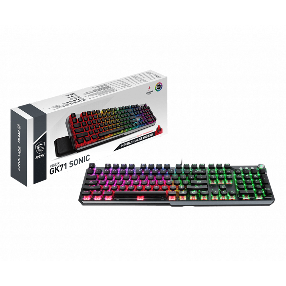 Clavier Mécanique Azerty Gaming MSI Vigor GK71 Sonic avec fil USB